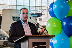 Steve Metruck speaks at the 2020 Community Giving Campaign kickoff event
