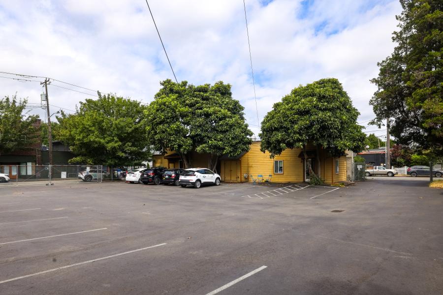 Parking lot at the Duwamish River Community Hub