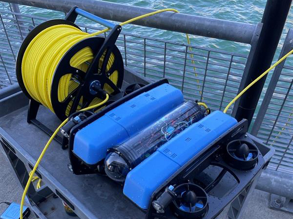 The Blue2 ROV is used to conduct underwater surveys of kelp forests in Elliott Bay, Seattle.