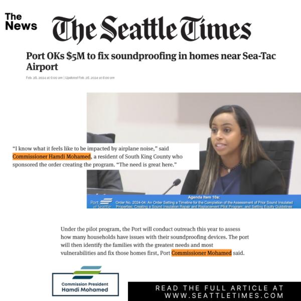 The Seattle Times news feature on the soundproofing program.