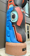 Totem pole artwork.