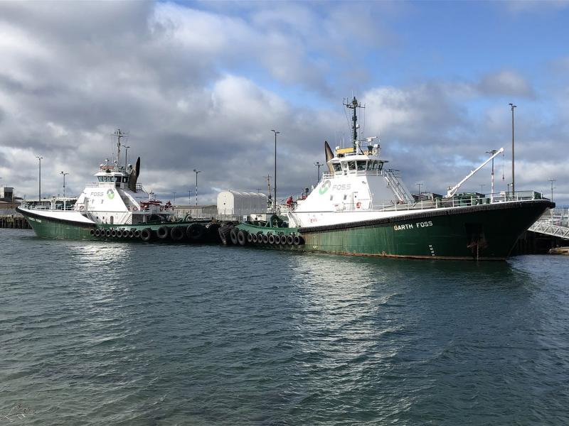 Tugboats.
