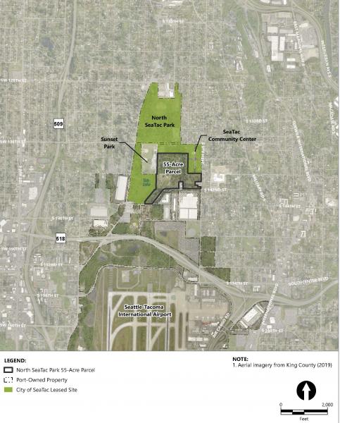 North SeaTac park map.