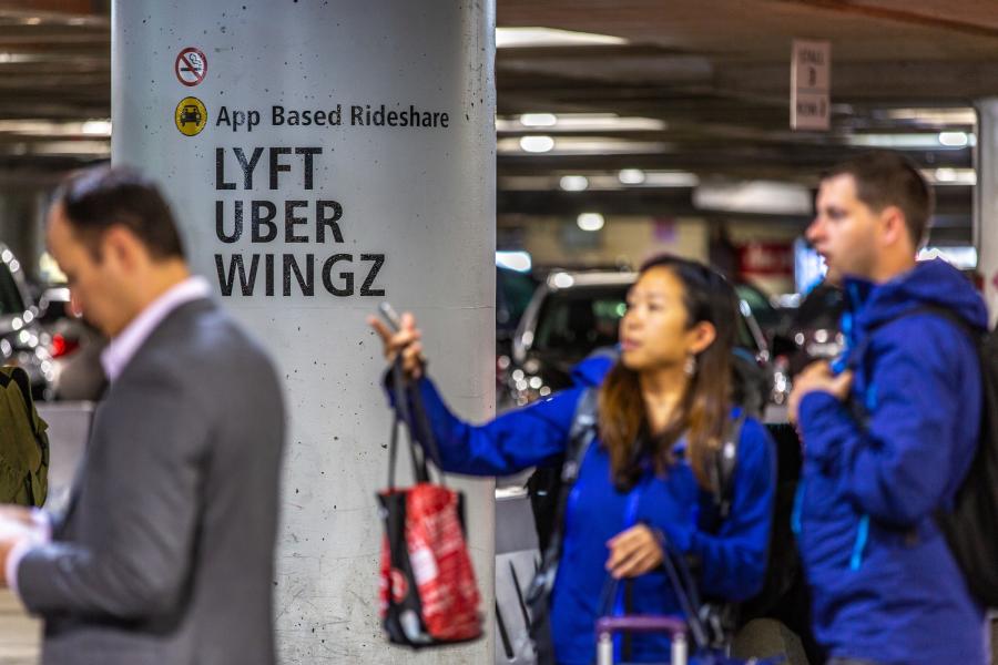 Sea-Tac Lyft pick up.