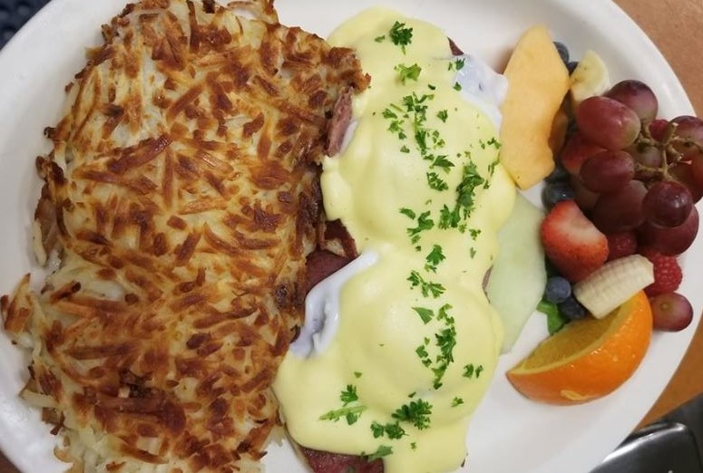 Breakfast plate.