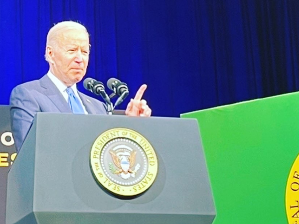 US President Joe Biden at Green River College.