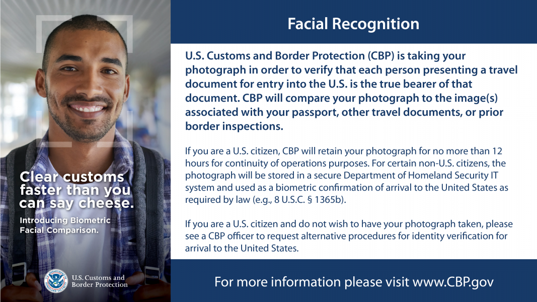 CBP Biometric Facial Comparison.