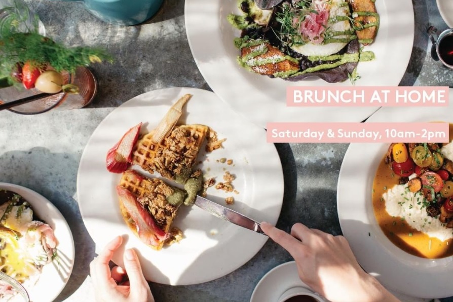 Brunch at home: Saturday & Sunday, 10am-2pm.