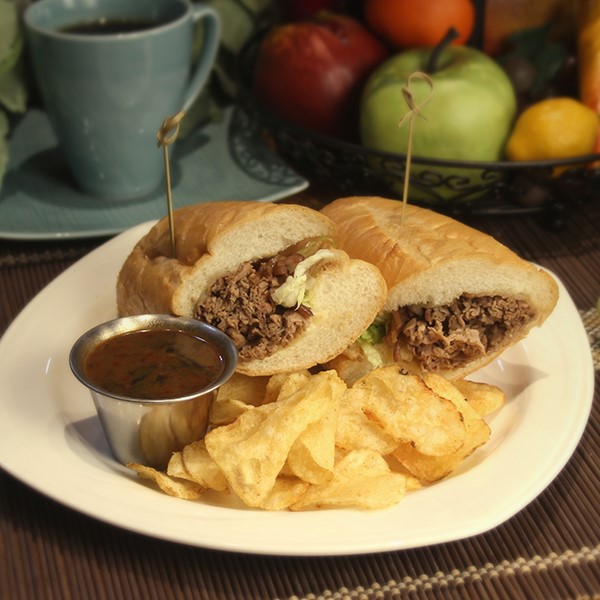 Sandwich with chips.