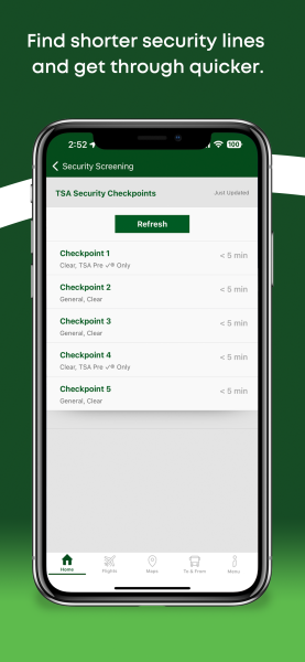 Find shorter security lines and get through quicker.