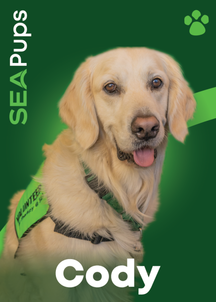 Cody the Golden Retriever digital card PDF.