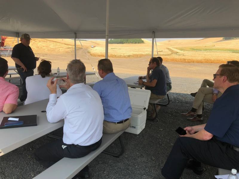 Commissioners and wheat farmers in the Palouse.