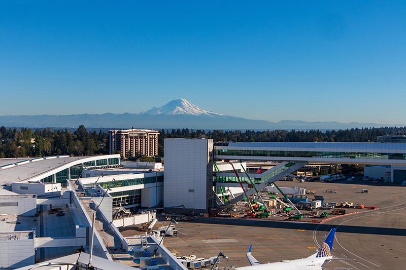 IAF with Mount Rainier in the background.