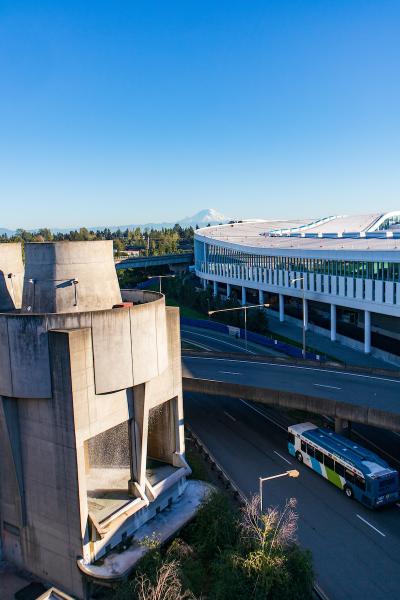 International Arrivals Facility on a sunny day.
