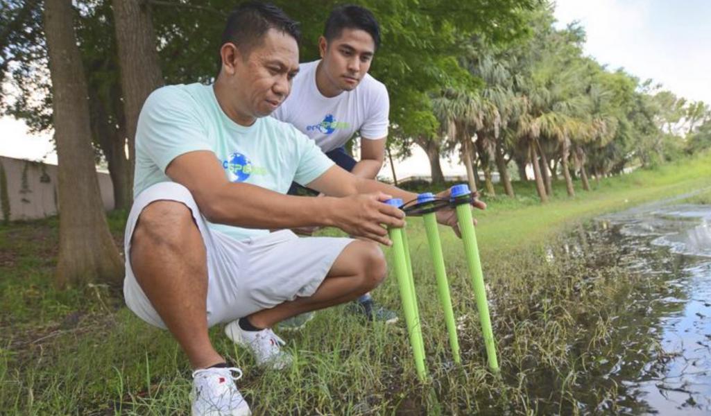 ecoSPEARS founders Serg Albino and R. Ian Doramal.