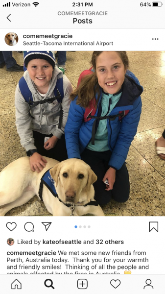Gracie Instagram post.