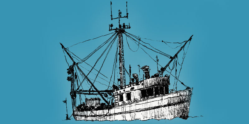 Illustration of a longliner