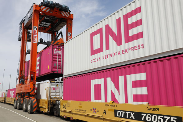 One shipping containers.