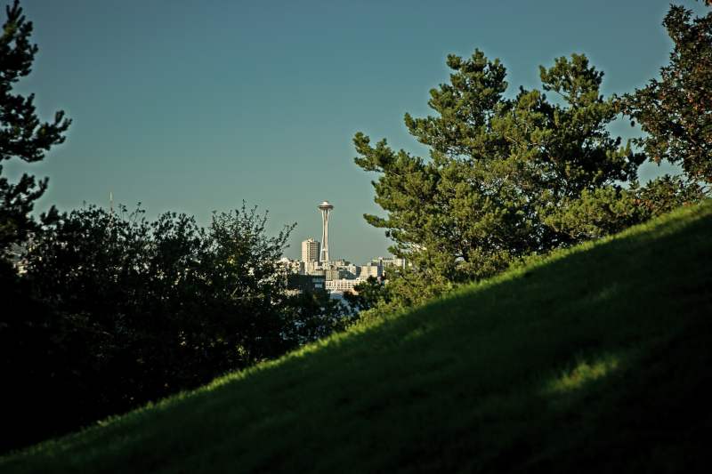 Space Needle from Jack Block Park.