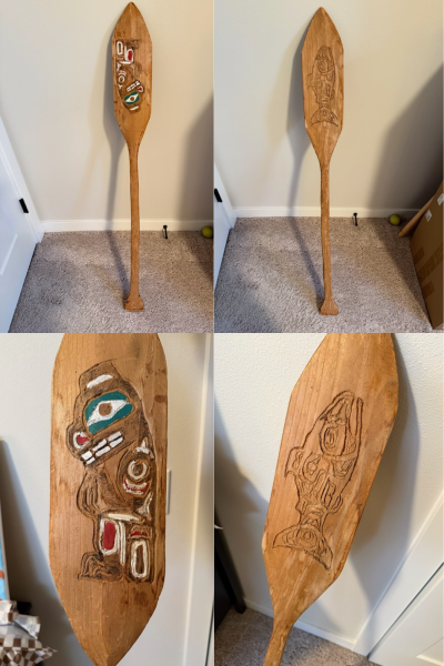 Collage of Ty's first ever paddle from when he was 11.