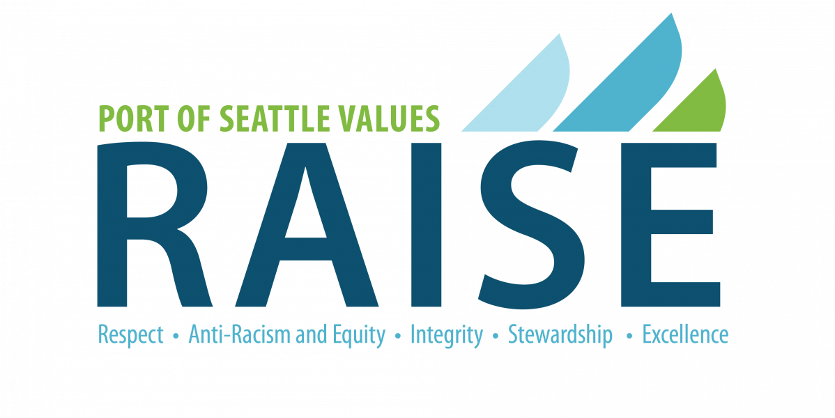 RAISE: Respect, Anti-Racism, Integrity, Stewardship, Excellence.