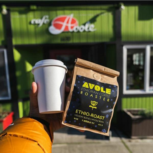 Cafe Avole coffee bean blend.