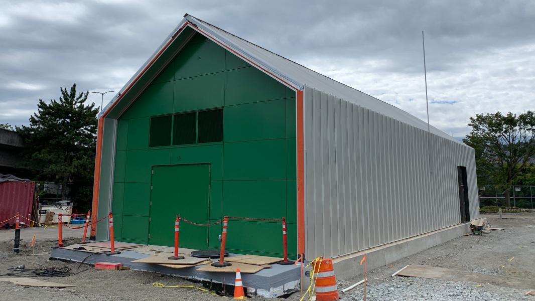 Newly constructed primary substation at Terminal 5.