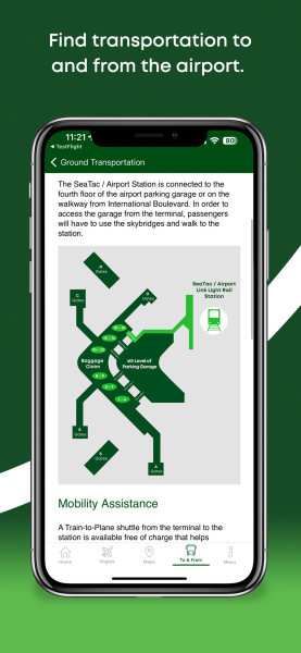 Find transportation to and from the airport.