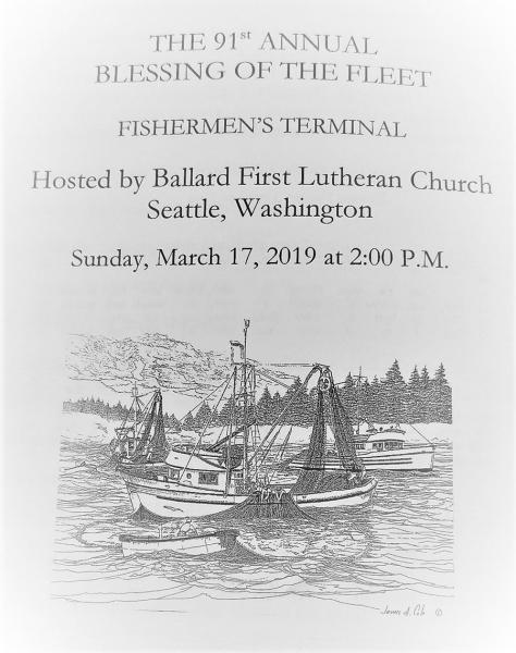 Blessing of the Fleet Flyer, March 17, 2019.