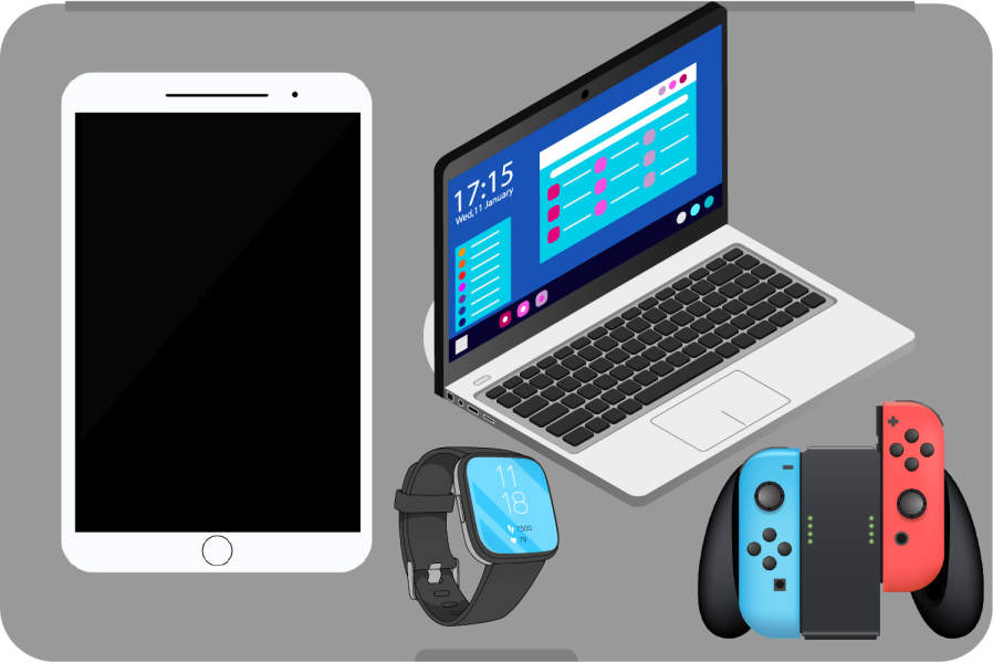 Electronics larger than a phone including tablets, laptops, and game consoles must be removed from bags and placed in a separate bin