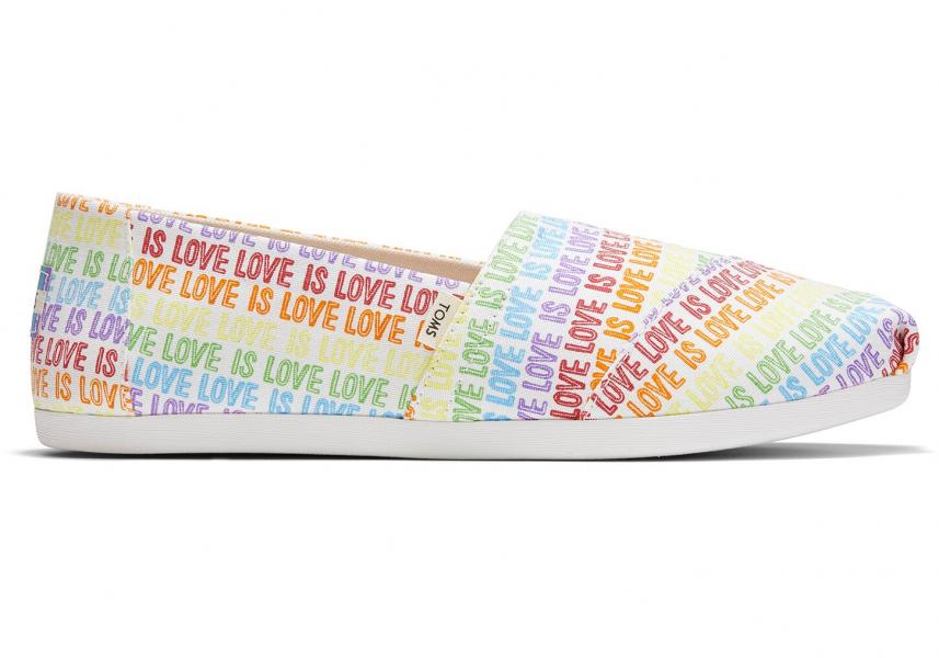 Toms Love is Love Shoes.