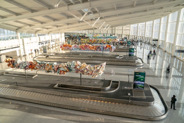 International arrivals facility grand hall. 