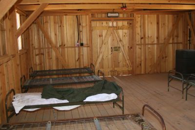 Manzanar barracks inside.