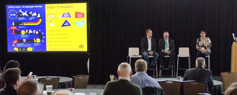Speakers at the Sustainable Aviation Fuels Summit.