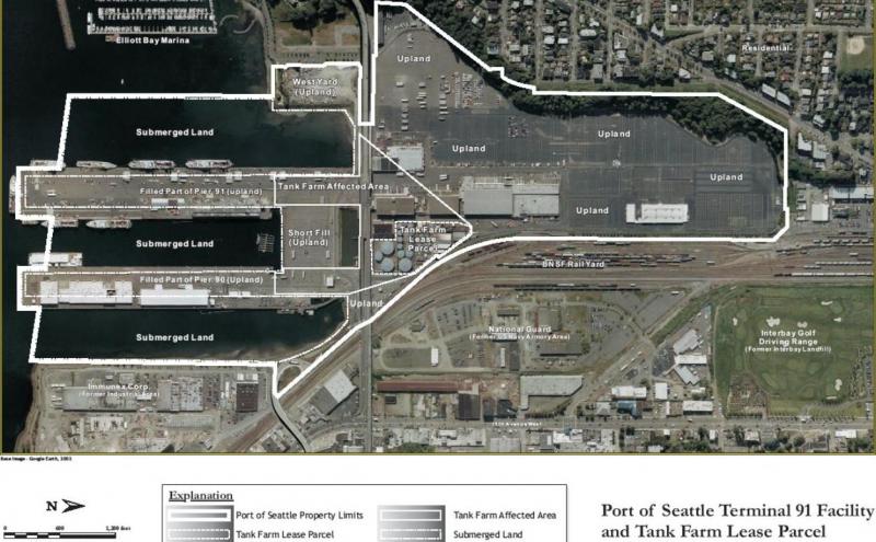 cropped aerial map of T91 project site