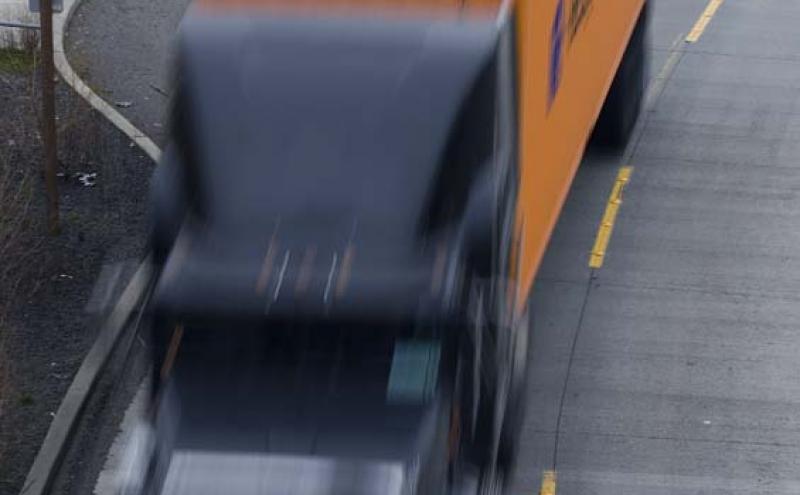 FAST Corridor - image of moving semi truck