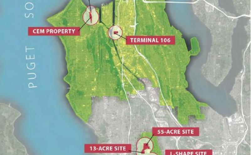 Map of Port of Seattle Property