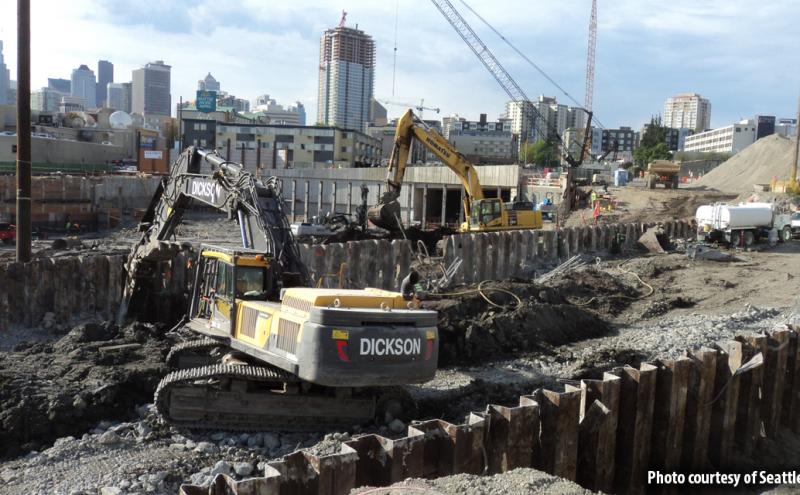 Mercer Corridor project construction