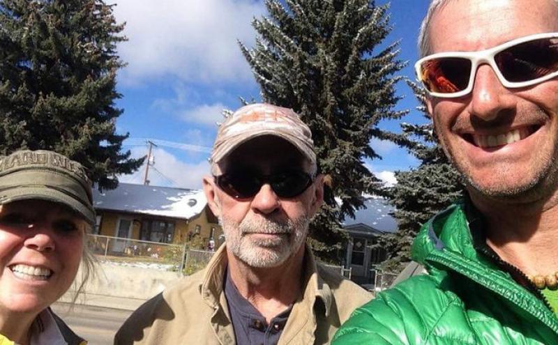 Team McGinnis met other fire fighters on their bicycling trip across the US