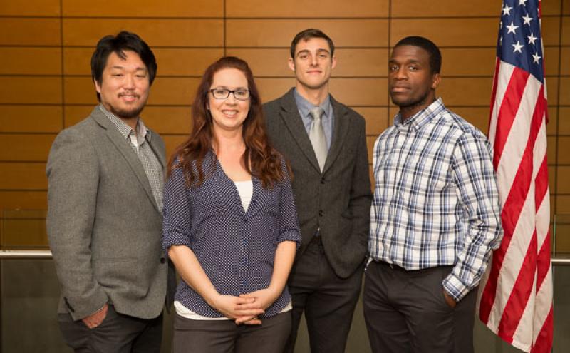 2017 Veteran Fellows with HR Outreach Coordinator Amberine Wilson