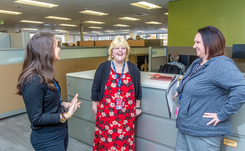 Ann Marie Goldsmith and her Port of Seattle coworkers.