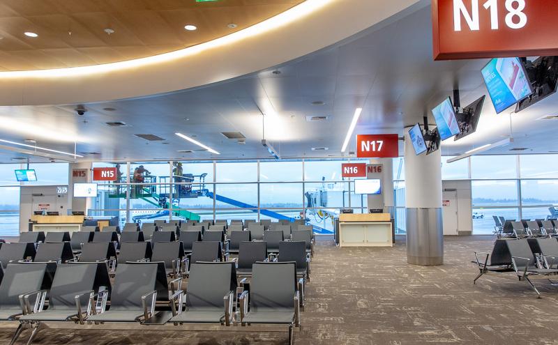 North Satellite Holdroom Sea-Tac Airport, Seattle, WA. Jan 22, 2019