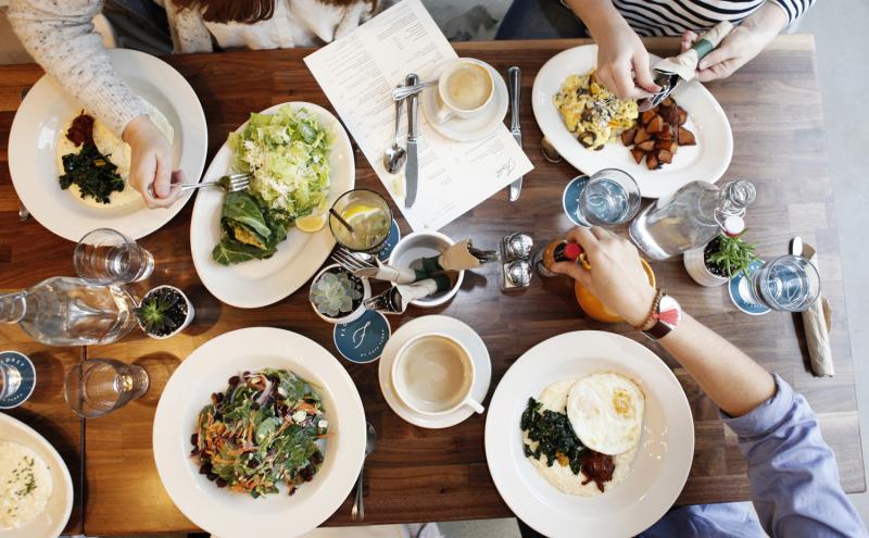 A meal at Floret.