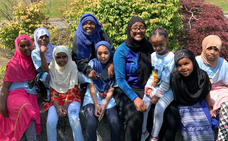 East African Community Services' teachers and students group portrait