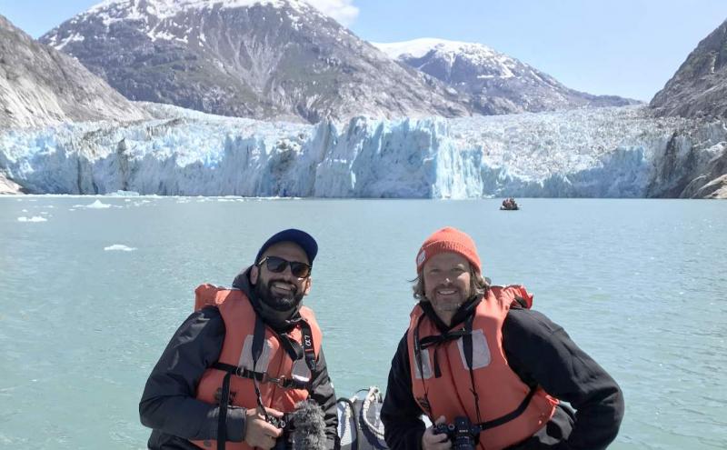 Ryan and Jesse on location in Alaska.