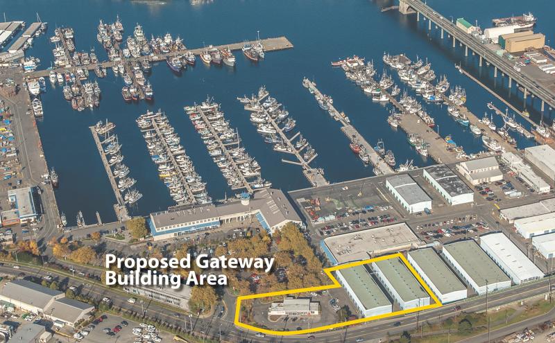 2020 Budget Fishermen's Terminal Redevelopment aerial image with designated project area