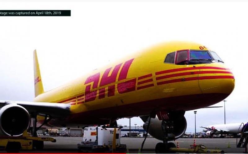 DHL Jet at SEA Airport.