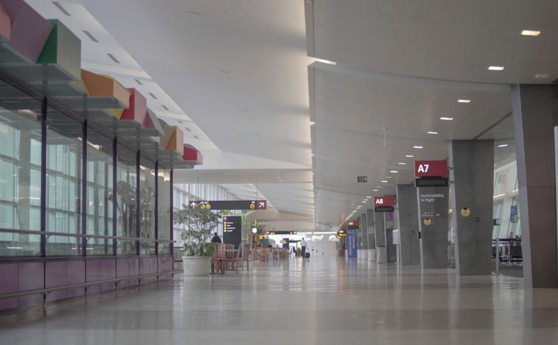 Empty terminal at SEA airport.