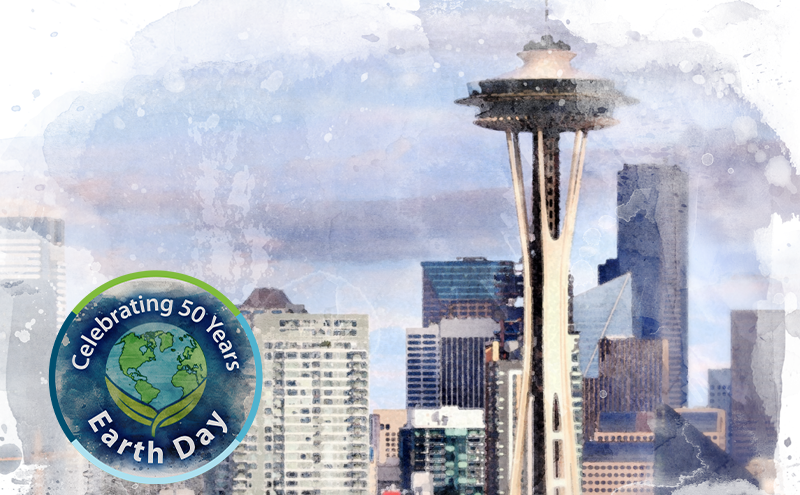 Seattle city skyline.
