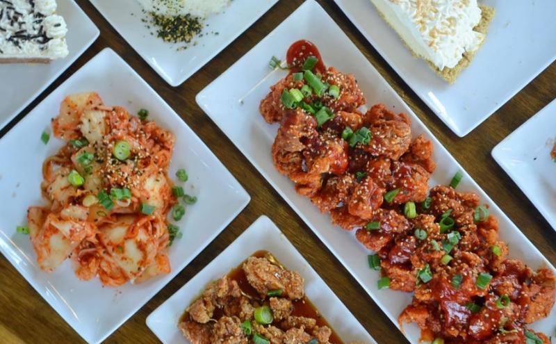 Plates of poké.